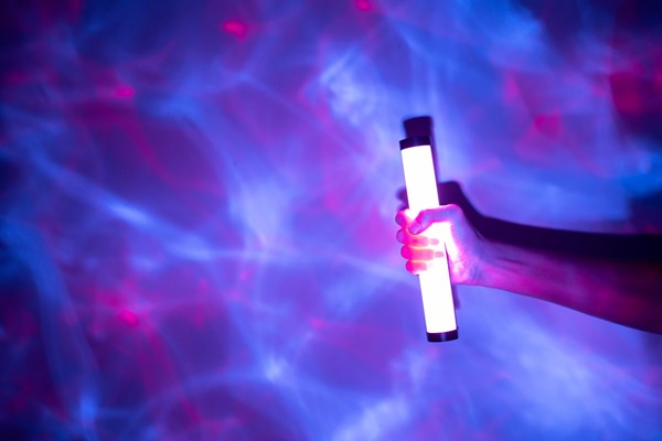 Glow Stick representing UV LED efficiency