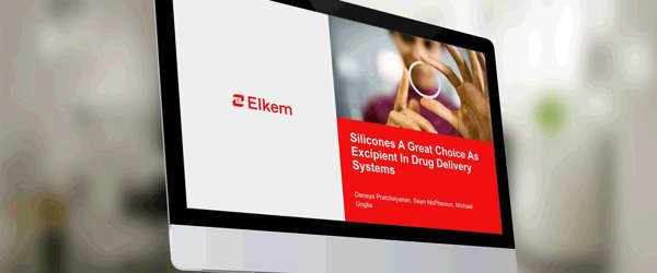 Webinar on Silicones a great choice as excipient in drug delivery systems