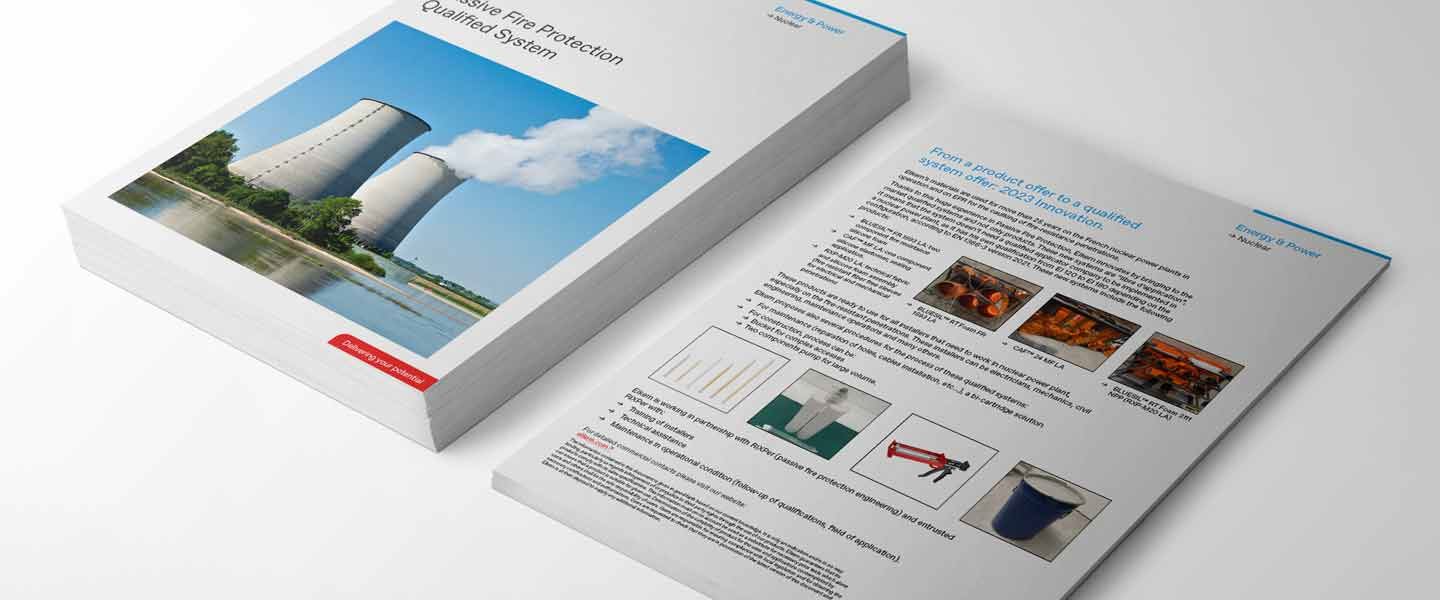 Brochure on nuclear with Elkem's products