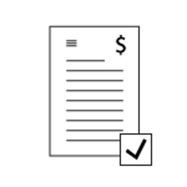 Icon representing invoices