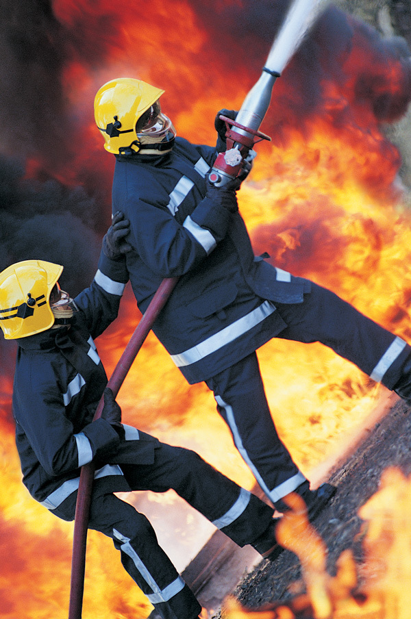 Protective clothes used by firefighters make use of silicone coatings